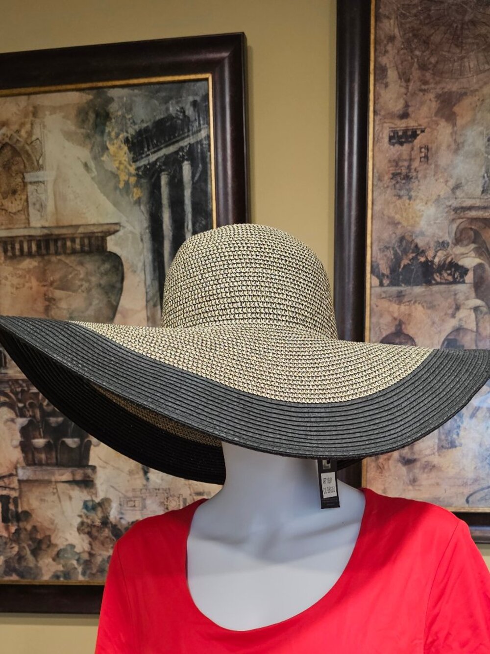 Renato Balestra Hat, 100% Paper Straw